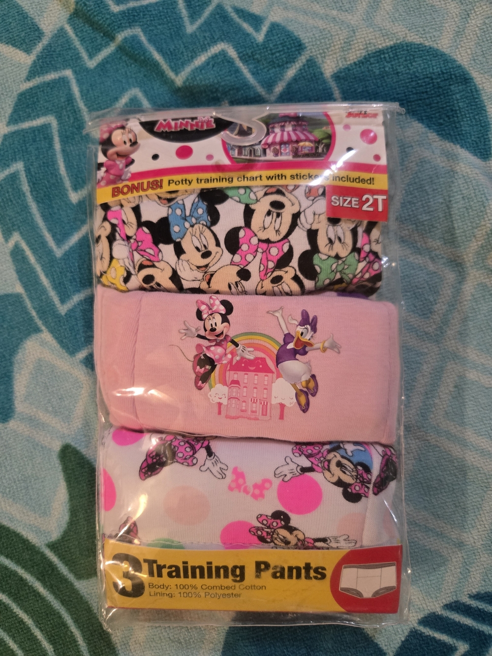 Disney Minnie & Friends Toddler Training Pants Trio - Pink, Black, White